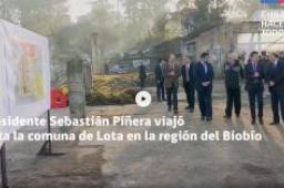 Presidente Piñera anunció junto al subsecretario Felipe Salaberry la construcción de 600 viviendas sociales en Lota 